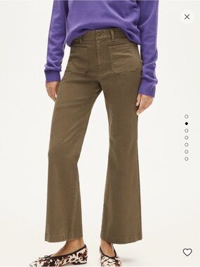 J.Crew Charlie Kickout Pants – Frosty Olive – Size 32P Petite